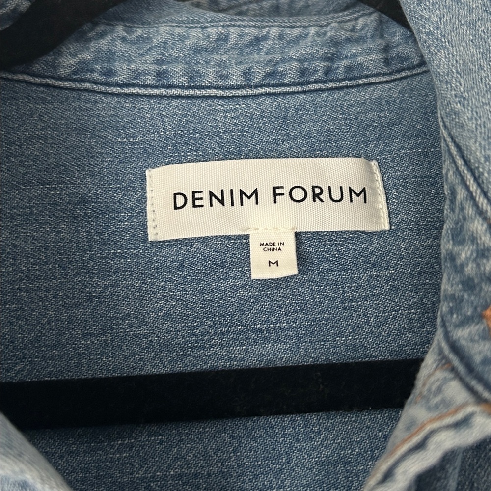 Denim Forum Light Blue Oversized Denim Shirt - Picture 4 of 4